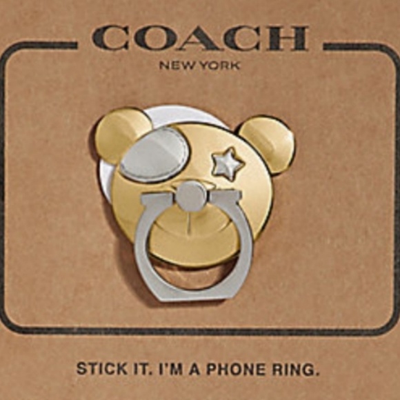 Coach Accessories - COACH BEAR PHONE GRIP